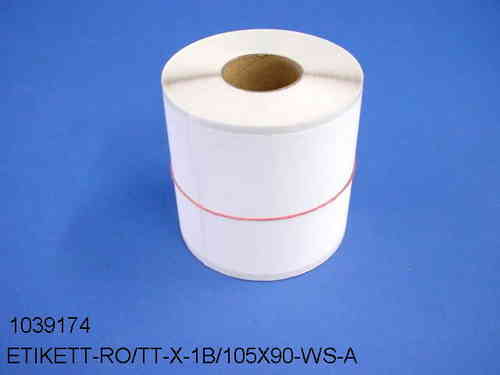 Thermotransferetikett Dosierer (1-bahnig)  - 90 x 105 mm [100% BPA frei]