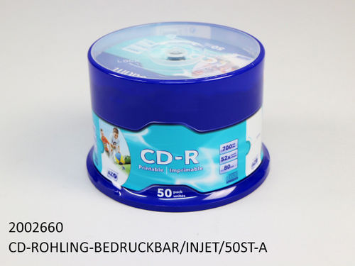 CD-R-Rohlinge 50 Spindel bedruckbar